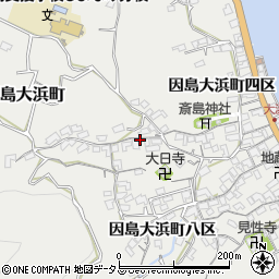 広島県尾道市因島大浜町周辺の地図