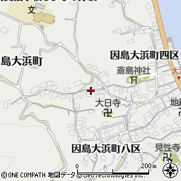 広島県尾道市因島大浜町周辺の地図