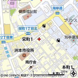 京都嵯峨野　きもの学院淡路島洲本本校周辺の地図