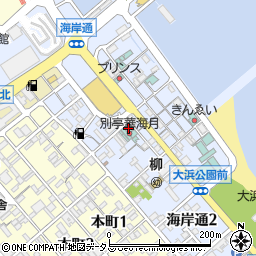 淡路島タクシー組合　配車センター周辺の地図
