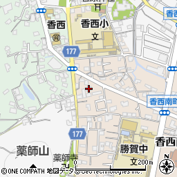 香川県高松市香西南町685-4周辺の地図