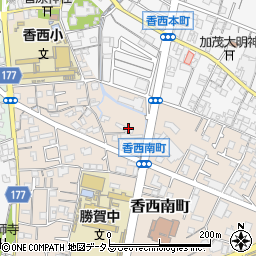 香川県高松市香西南町553-6周辺の地図