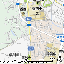 香川県高松市香西南町689-2周辺の地図