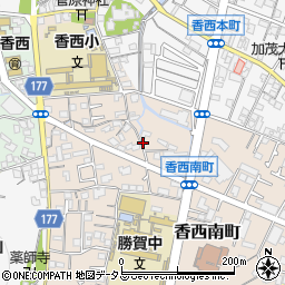 香川県高松市香西南町周辺の地図