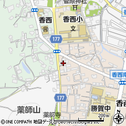 香川県高松市香西南町689周辺の地図