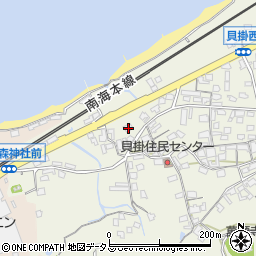 大阪府阪南市貝掛1228-1周辺の地図