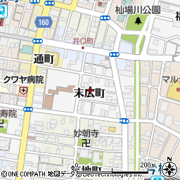 香川県高松市末広町周辺の地図