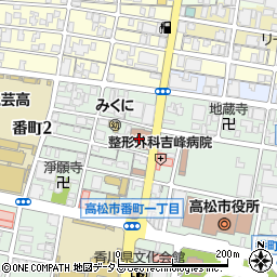 香川県　事業引継ぎ支援センター周辺の地図