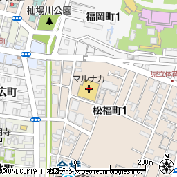 マルナカ松福店周辺の地図
