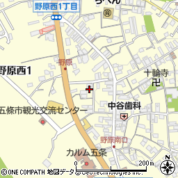 奈良県五條市野原西周辺の地図