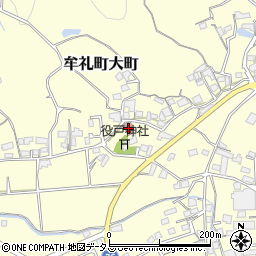 役戸公民館周辺の地図