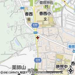 香川県高松市香西南町688周辺の地図