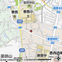 香川県高松市香西南町670周辺の地図