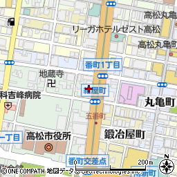 阿波銀行高松支店 ＡＴＭ周辺の地図
