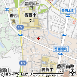 香川県高松市香西南町671-2周辺の地図