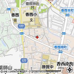 香川県高松市香西南町670-6周辺の地図