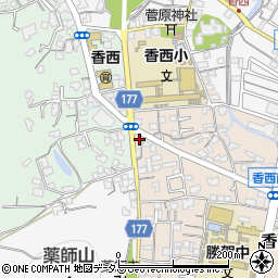 香川県高松市香西南町693周辺の地図