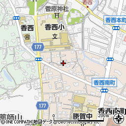香川県高松市香西南町696-1周辺の地図