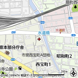 ダイアパレス西宝町弐番館管理員室周辺の地図