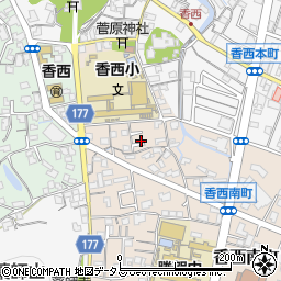 香川県高松市香西南町696-12周辺の地図