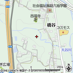 和歌山県橋本市橋谷周辺の地図