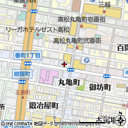 中銀リース株式会社　高松営業所周辺の地図