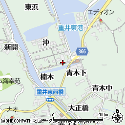 広島県尾道市因島重井町東浜周辺の地図