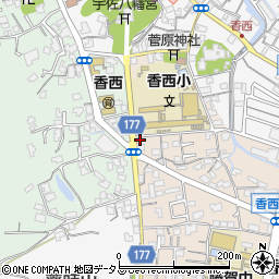 香川県高松市香西南町708周辺の地図