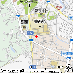 香川県高松市香西南町708-6周辺の地図