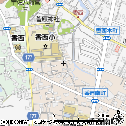 香川県高松市香西南町691-3周辺の地図