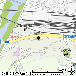 松岩寺周辺の地図