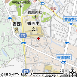 香川県高松市香西南町691-9周辺の地図