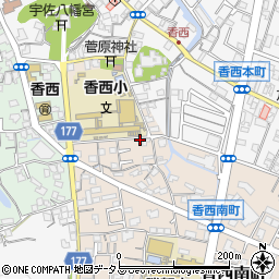 香川県高松市香西南町691-7周辺の地図