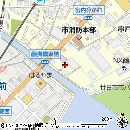 増井瓦店周辺の地図