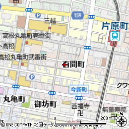 あなぶきパーク百間町パーキング周辺の地図