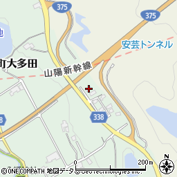 広島県東広島市黒瀬町大多田500周辺の地図