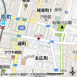 井口町周辺の地図