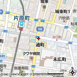 香川県高松市通町周辺の地図