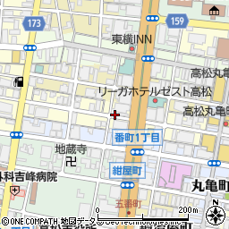 香川県高松市磨屋町周辺の地図