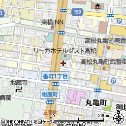 株式会社日本旅行　四国仕入センター周辺の地図
