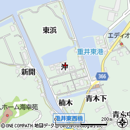 広島県尾道市因島重井町沖2685-1周辺の地図