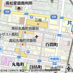 セブンイレブン高松ホテル川六店周辺の地図