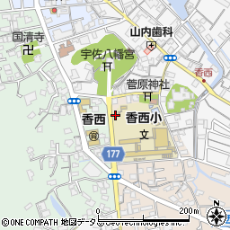 香川県高松市香西南町711周辺の地図