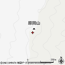 原岡山周辺の地図