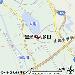 広島県東広島市黒瀬町大多田1323周辺の地図