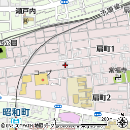 香川県高松市扇町周辺の地図