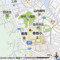 香川県高松市香西南町712周辺の地図