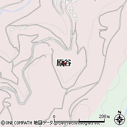 奈良県下市町（吉野郡）原谷周辺の地図