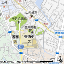 香川県高松市香西南町722周辺の地図