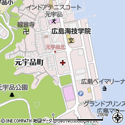 広島県広島市南区元宇品町20周辺の地図